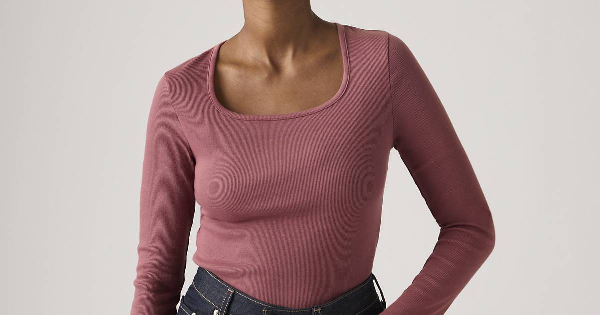 Garment Dye Essential Square Neck Long-sleeve Tee | Levi's CA