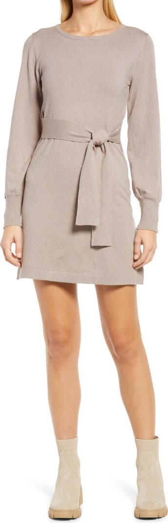 Tie Harder Long Sleeve Sweater Dress | Nordstrom