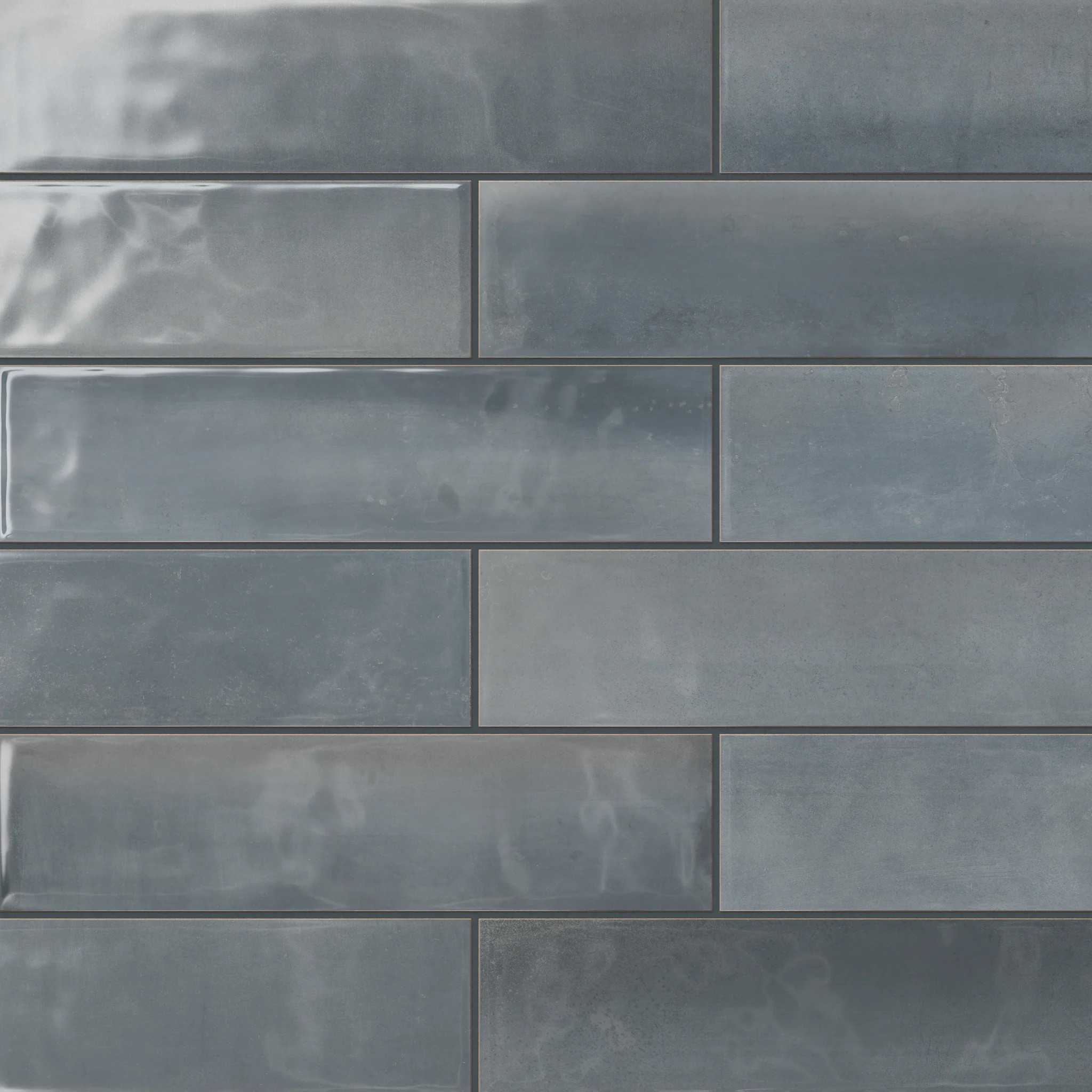 Olivia 4x16 Glossy Ceramic Tile in Dusty Blue | Edward Martin