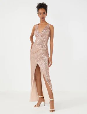 Elena Sequin Evening Dress | BCBG Max Azria 