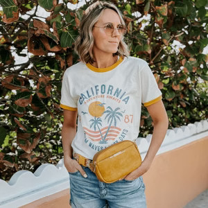 California 1987 Ringer Tee | Mountain Moverz