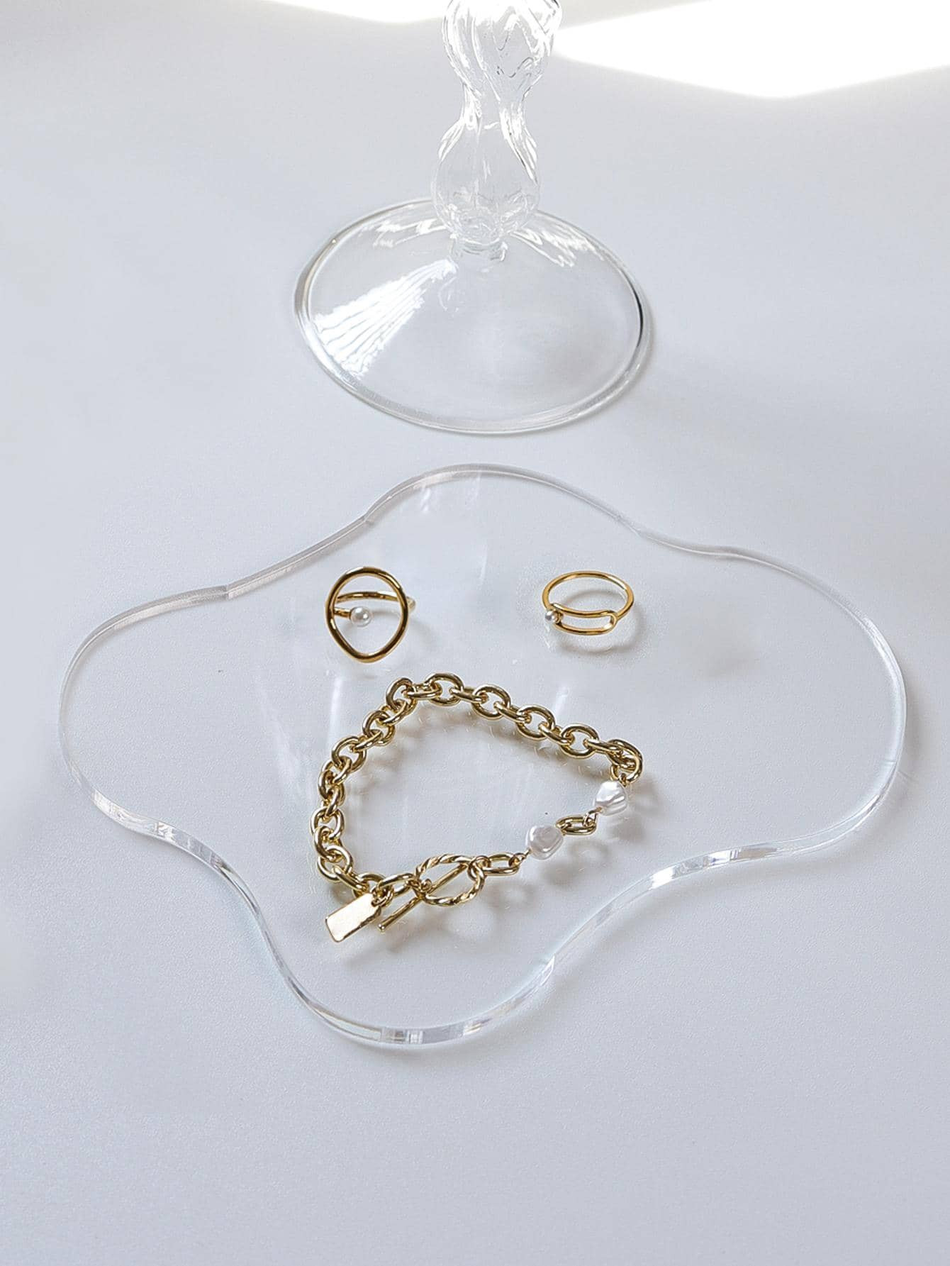 1pc Clear Jewelry Tray, Gift For Valentine's Day | SHEIN