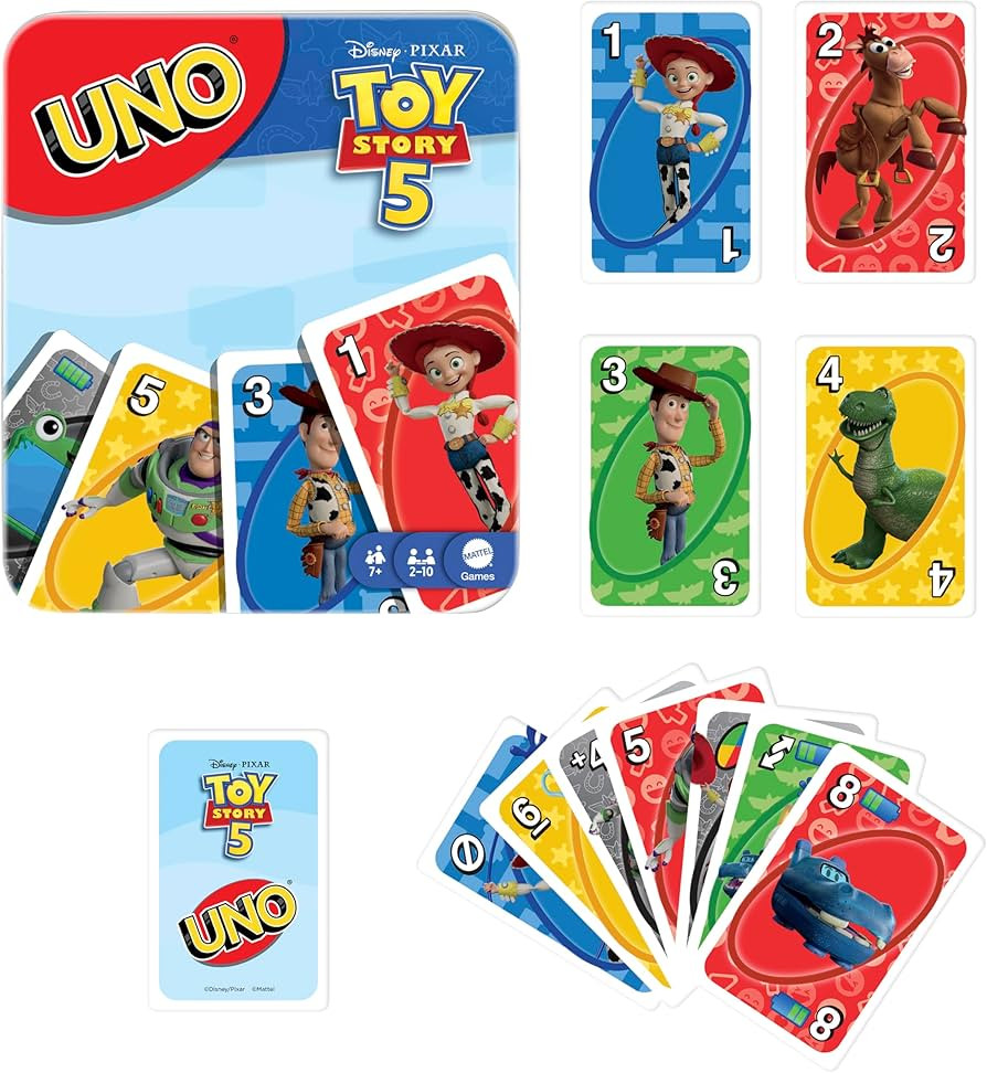 Mattel Games UNO Disney and Pixar Toy Story 5 Card Game with Movie-Inspired Deck for Kid & Family... | Amazon (UK)