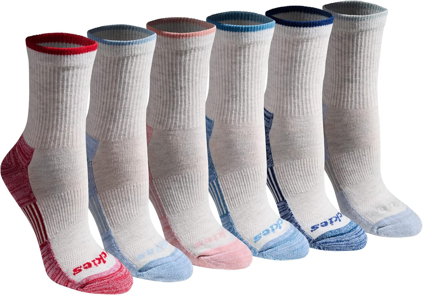 Dickies Women's Dri-tech Advanced Moisture Wicking Mid-crew Socks, Available in M-l (6, 12 Pairs) | Amazon (US)