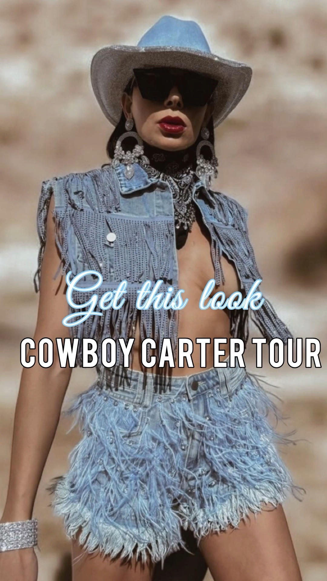Denim & Rhinestone Fringe Western Outfit Idea for Cowboy Carter Tour



#LTKStyleTip