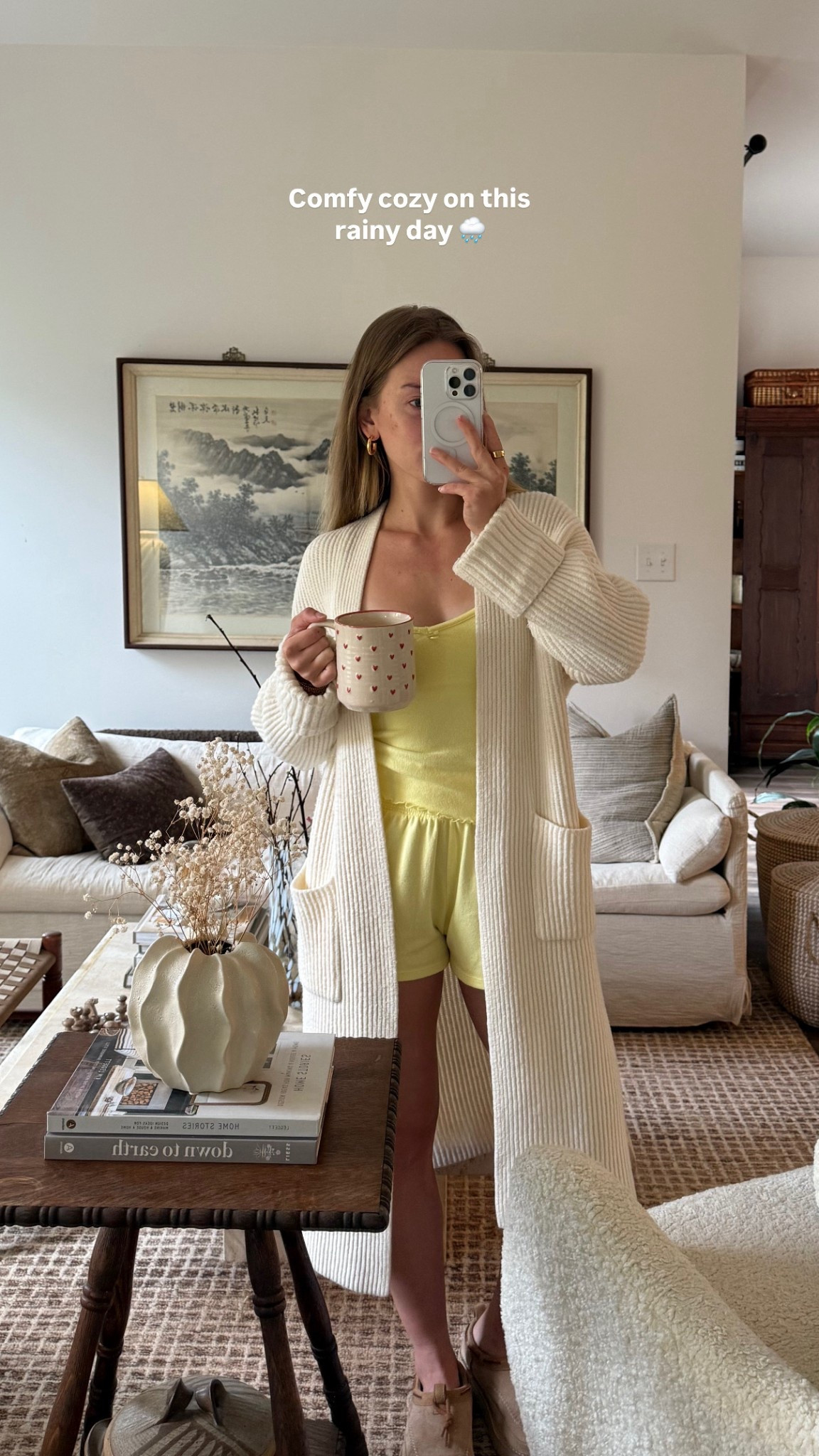 5/13/25 the comfiest pjs set 🫶🏼 soft yellow pajama set, cozy spring pjs, lightweight lounge set, spring loungewear outfit, cozy girl spring style, abercrombie sweater duster, soft and cozy outfit, casual spring nightwear, everyday cozy essentials, neutral loungewear look, cozy home outfit, transitional spring loungewear, comfy spring outfit inspo, cozy spring pajamas, slow living nightwear, cozy casual outfit, abercrombie favorites, spring at home style, small town cozy living, soft life wardrobe

