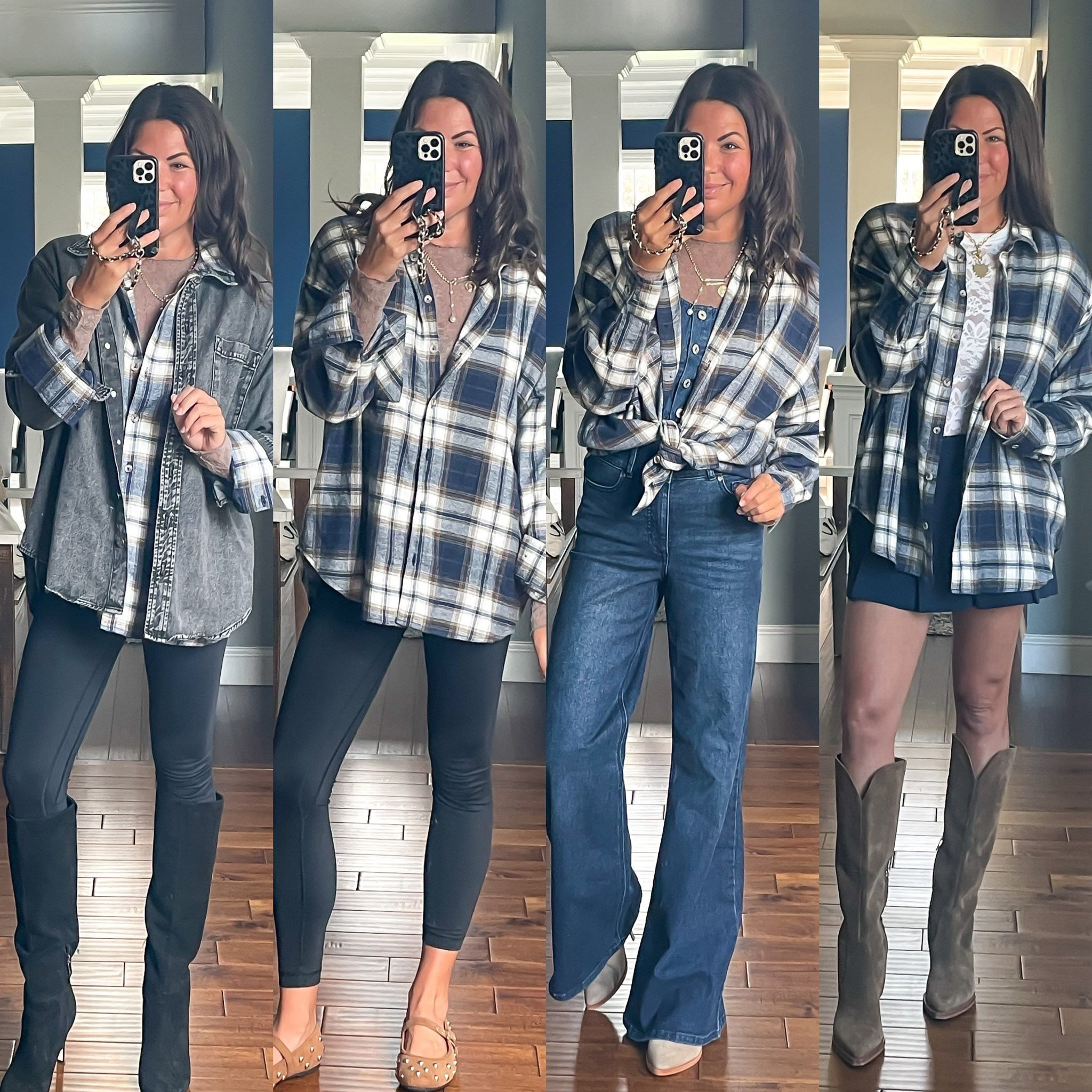 One flannel styled 4 ways for fall 

#LTKStyleTip #LTKFindsUnder50 #LTKOver40
