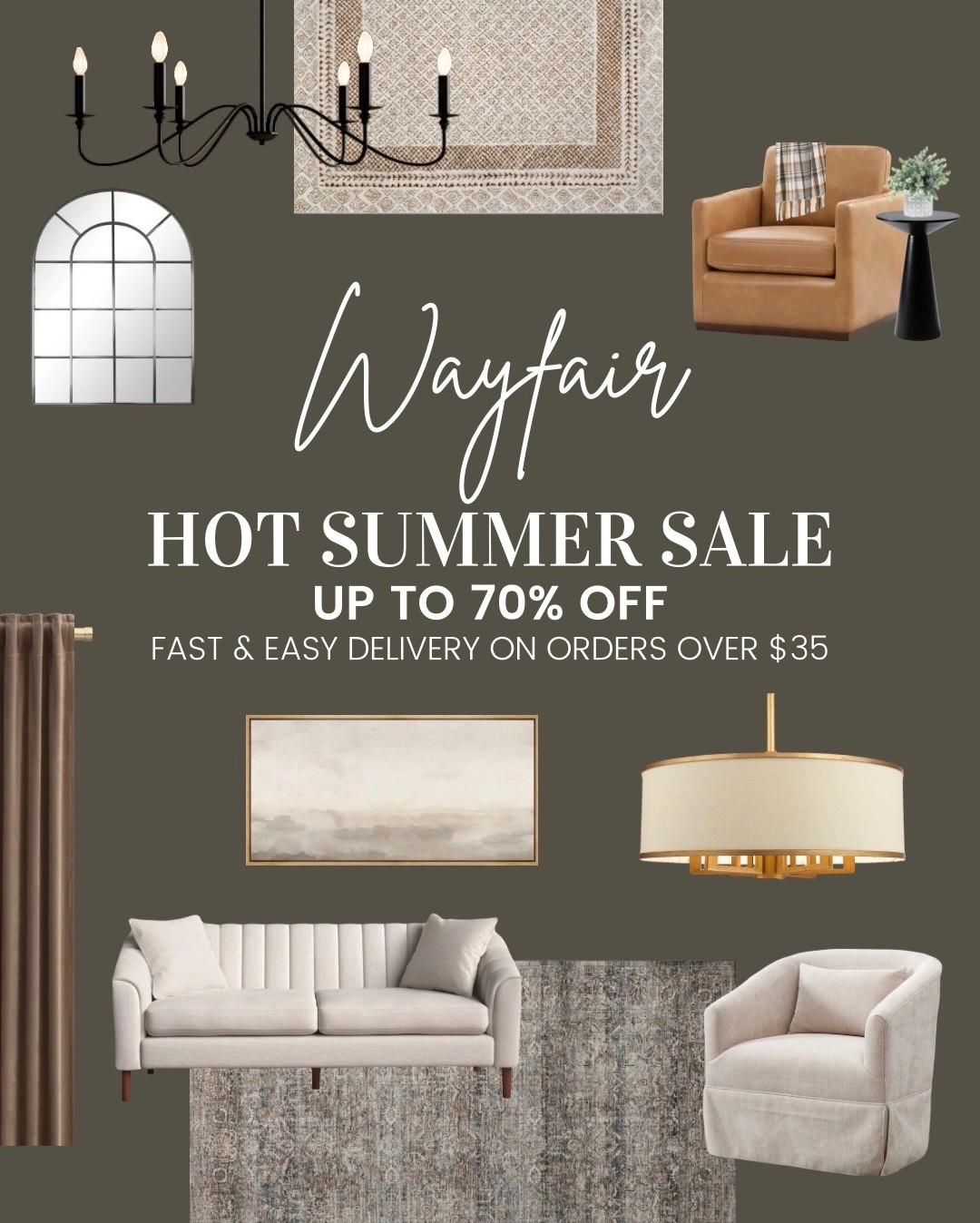 #ad Shop my favorite finds from Wayfair’s Hot Summer Sale here! Up to 70% off home decor, plus fast & easy delivery on orders over $35. Ends Monday, June 15th 

@Wayfair #Wayfair #WayfairPartner
#homedecor #homedesign #furniture #wallpaper #rugs #interiordesign #sale #home #livingroom

#LTKHome #LTKSaleAlert
