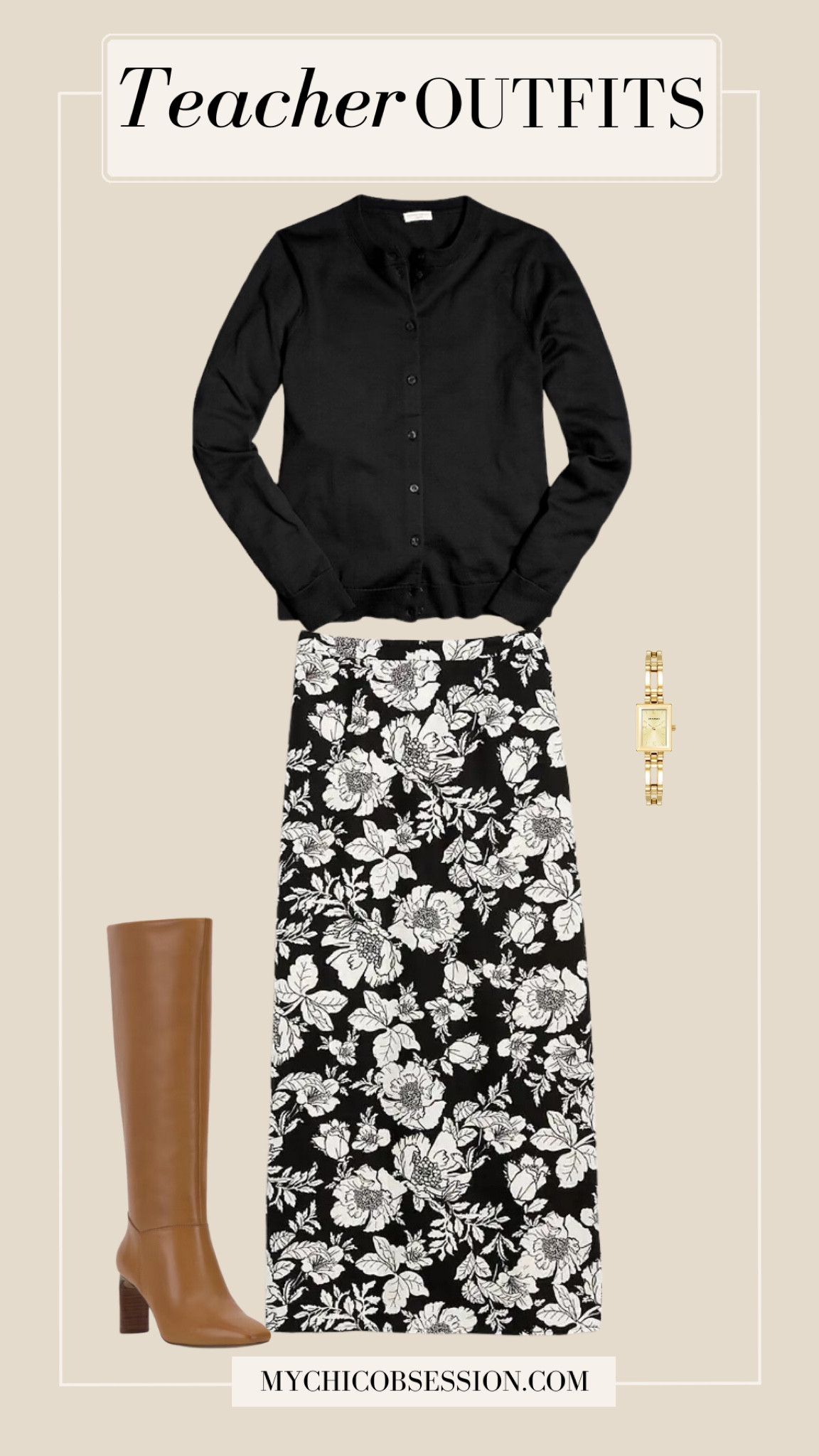 Looking for teacher outfits as you head back to school? This teacher outfit idea is fashionable and easy to wear!

cardigan, knee high boots, maxi floral skirt 

#LTKWorkwear #LTKBacktoSchool