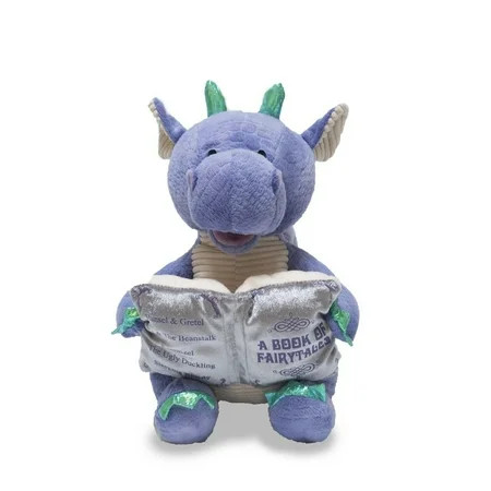 12"" Dalton the Storytelling Dragon Recites 5 Fairy Tales Light Up Book, 12"" Dragon Animated Soft P | Walmart (US)