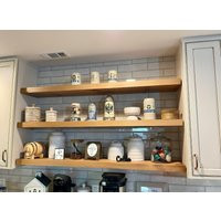 Wood Floating Shelf 2 Inch Thick | 12 Deep Rustic Shelving Handmade Farmhouse Shelves | Etsy (US)