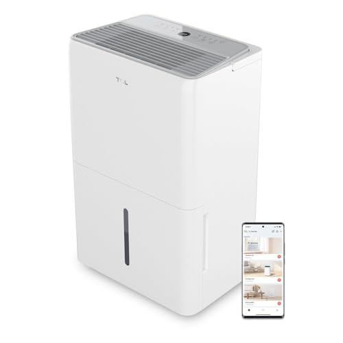 TCL 2000 Sq. Ft. Smart Dehumidifier, Energy Star Most Efficient 2024, Ultra-compact, 25 Pints Per... | Amazon (US)