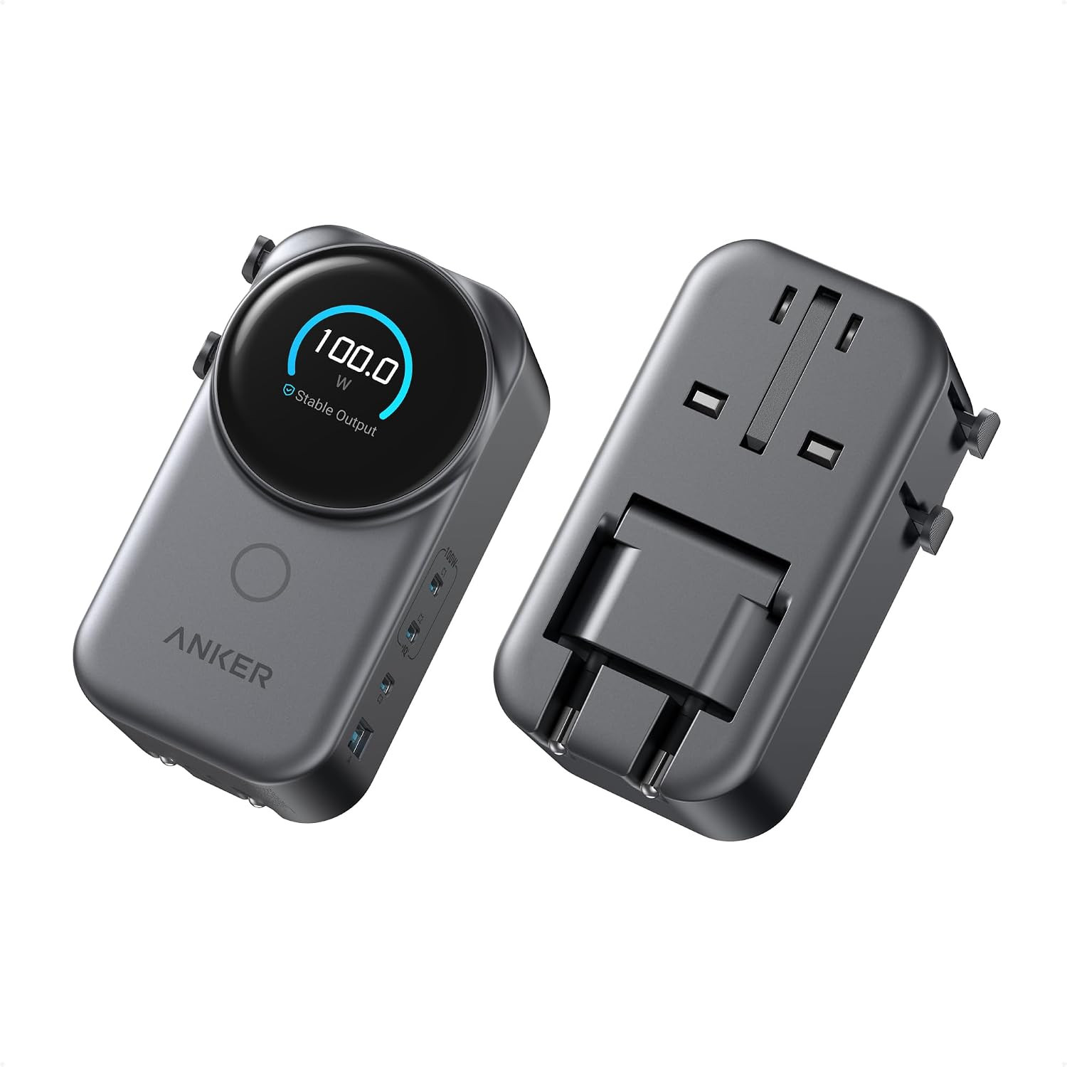Anker Universal Charger, 100W Compact GaN USB C Travel Fast Charging, No AC | Amazon (US)