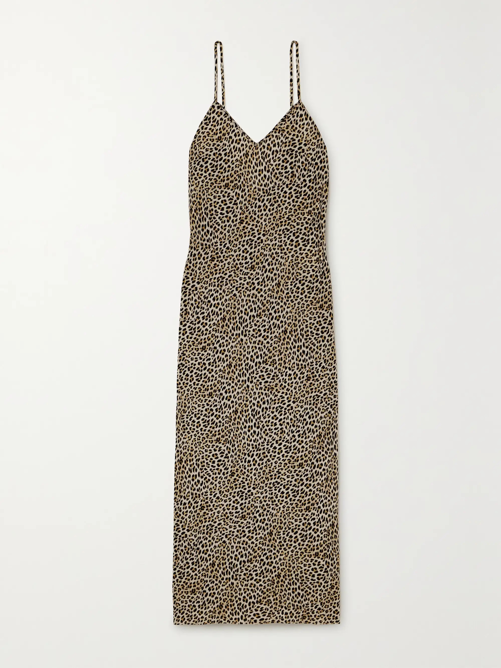 Leopard-print georgette midi dress | NET-A-PORTER (UK & EU)