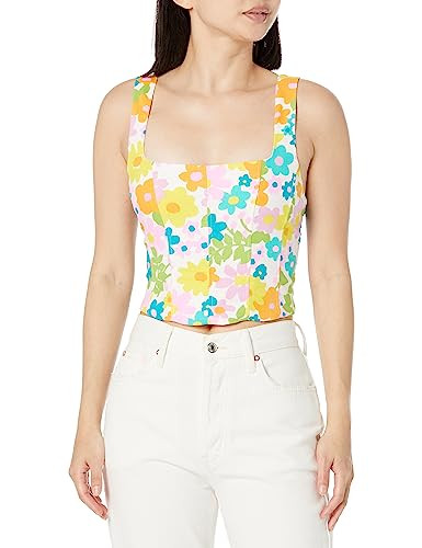Show Me Your Mumu Womens Corset Top Dress Shirt, Petal Pop, Medium US | Amazon (US)