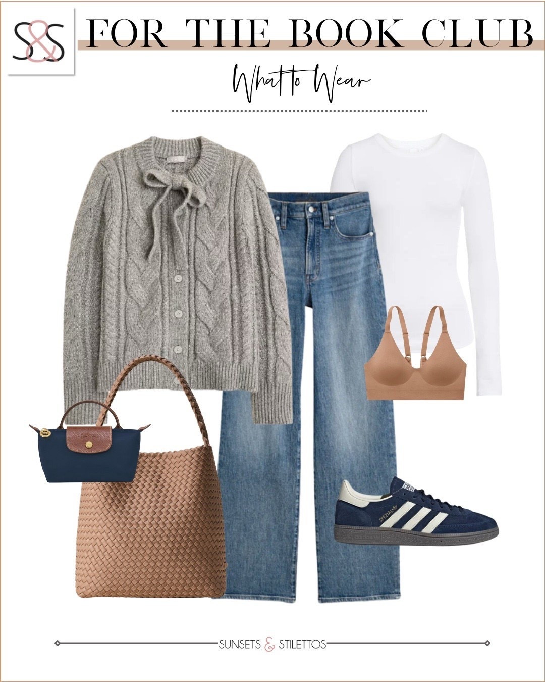 This cozy cable knit cardigan is my go to for casual plans when I want to look put together without trying too hard. I’d wear this exact combo to book club, coffee dates, or running errands all spring.

book club outfit ideas, casual spring outfits for women, cardigan outfit with jeans, everyday neutral outfit women, spring layering outfit ideas, comfortable sneakers with jeans outfit, cozy chic casual looks, spring capsule wardrobe essentials, casual weekend outfit inspiration, neutral color outfit ideas for spring

#LTKOver40 #LTKWorkwear #LTKSeasonal