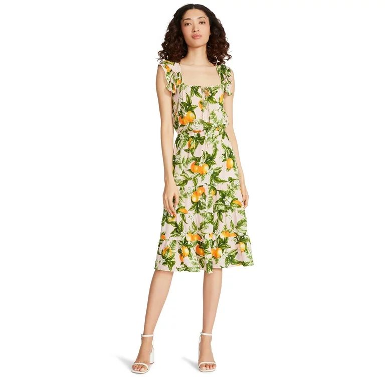 Luv Betsey By Betsey Johnson Women's Ruffle Tiered Dress | Walmart (US)