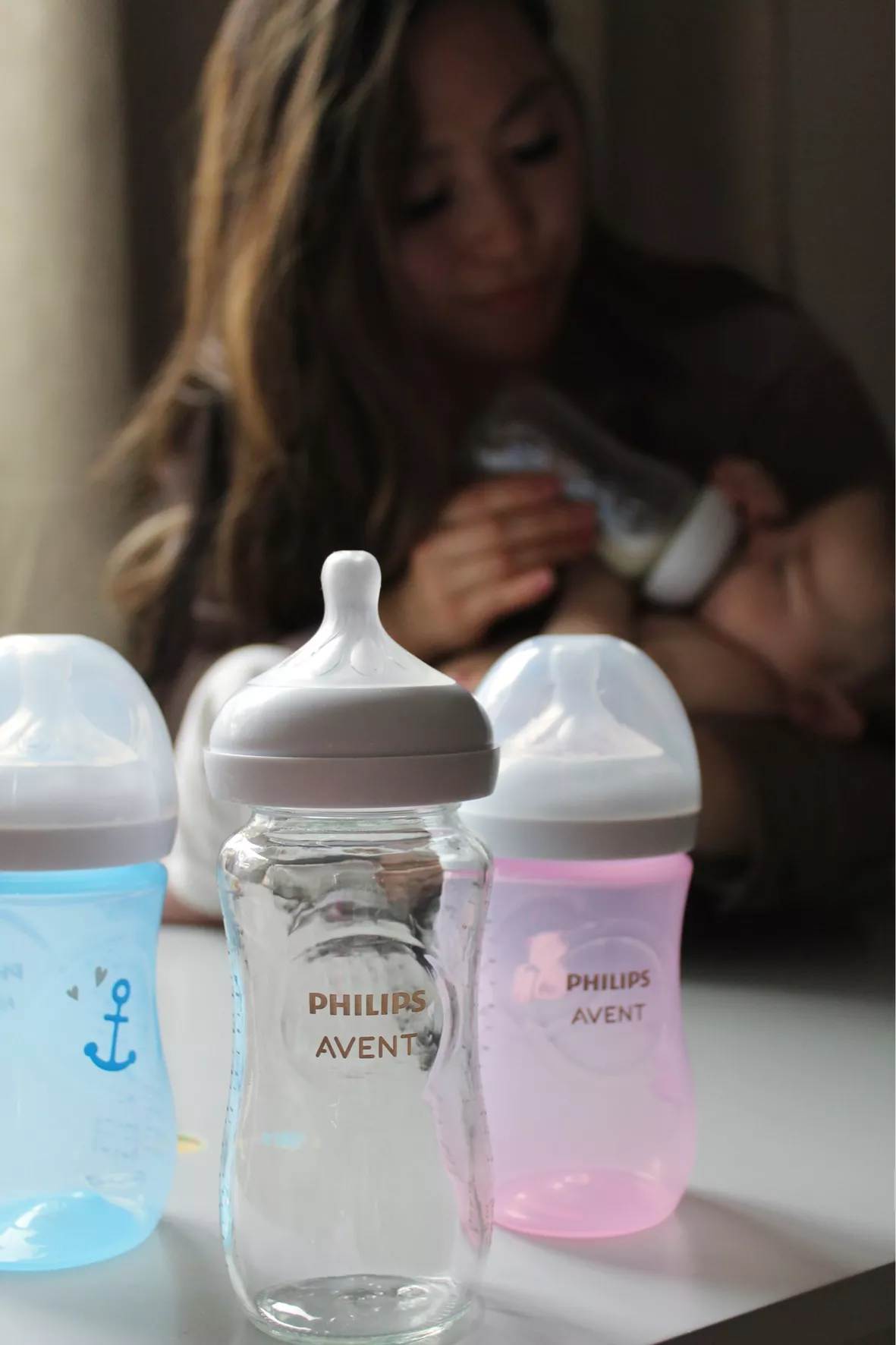 Avent Glass Natural Baby Bottle With Natural Response Nippl