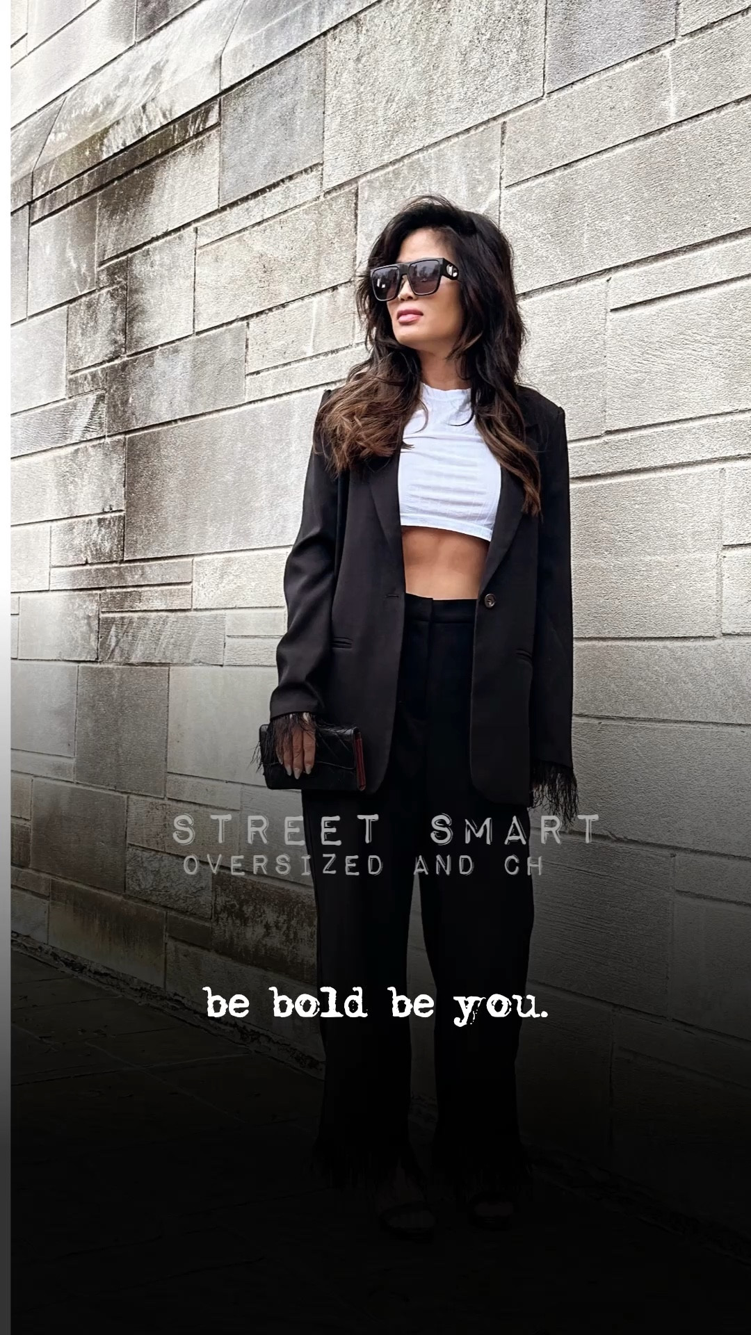 ✨ Are you ready to break the fashion mold? This stunning look showcases the perfect blend of femininity and edge! A crisp white crop top paired with oversized menswear and chic heels creates a striking silhouette that screams confidence. Whether you’re heading to brunch or a night out, this outfit is all about being bold and unapologetically YOU! 

Dare to stand out and embrace your unique style! What’s your favorite way to mix and match? BE BOLD BE YOU. 🖤🔥
#BeBoldBeYou #FashionForward #StyleInspo 

#LTKStyleTip #LTKWorkwear #LTKMostLoved