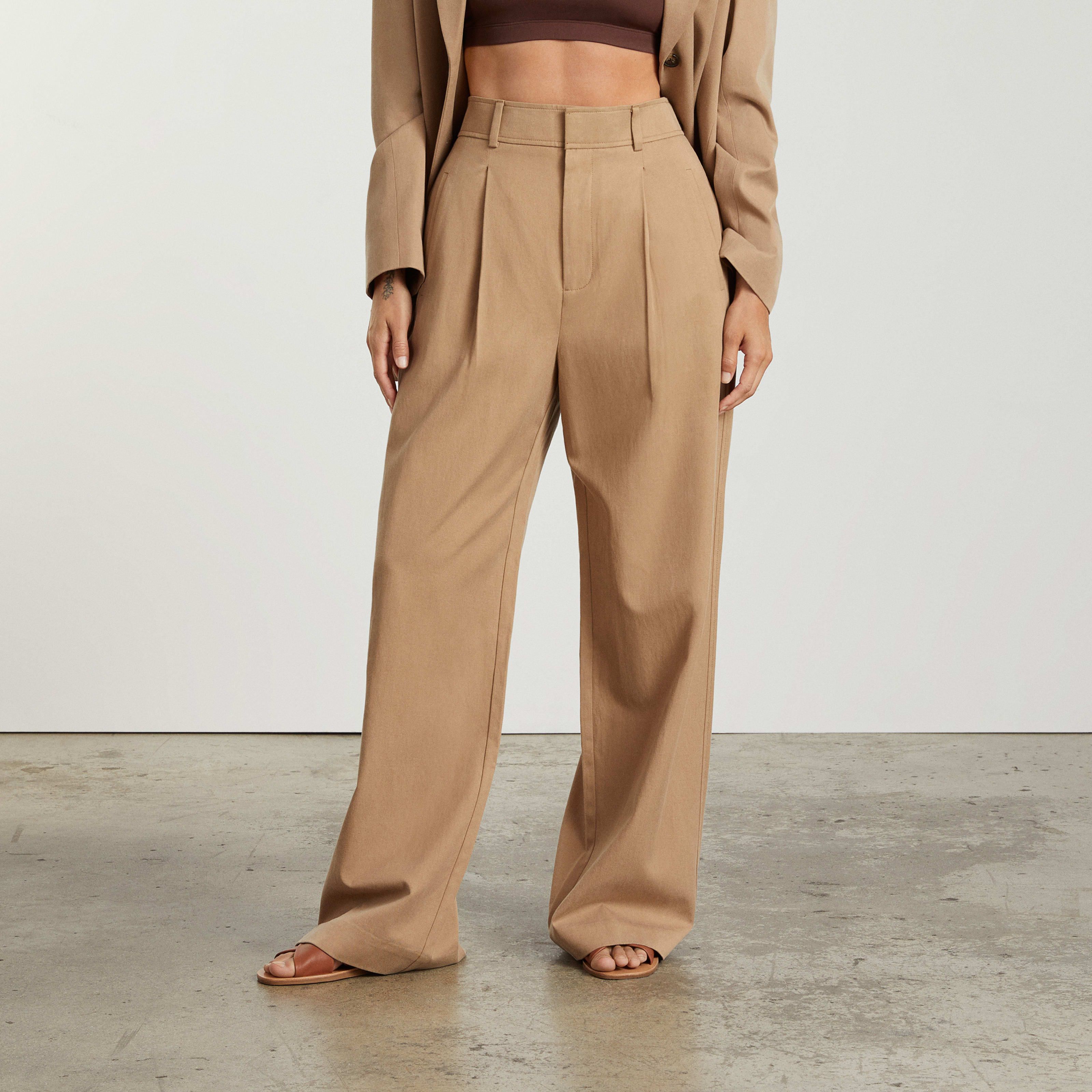 Women's Way-High Drape Pant by Everlane in Ash Brown, Size 8 | Everlane