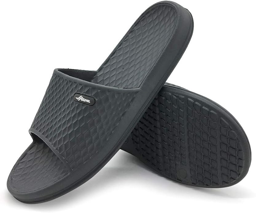 FUNKYMONKEY Mens Bathroom Shower Slippers Indoor Home Beach Non Slip Sandal | Amazon (US)