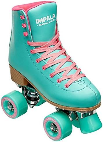 Impala Rollerskates Girl's Impala Quad Skate (Big Kid/Adult) Aqua 8 (US Men's 6, Women's 8) M | Amazon (US)