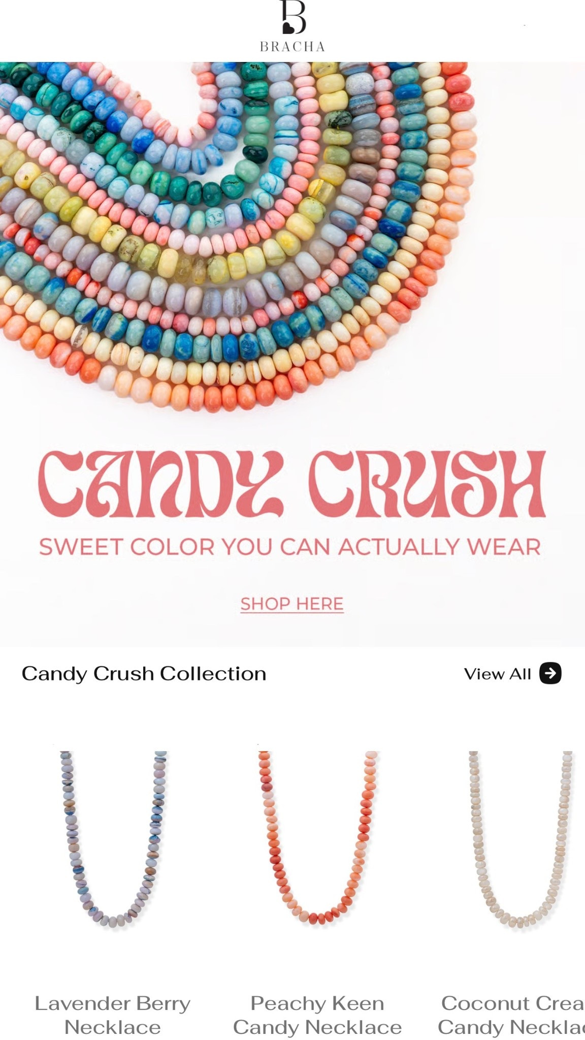 🩷❤️🧡💛💚🩵💙💜

BRACHA candy crush necklaces 

🩷❤️🧡💛💚🩵💙💜


Trending // jewelry // beaded necklace // my life Christine vinci 




#LTKOver40 #LTKdayinmylife #LTKootd