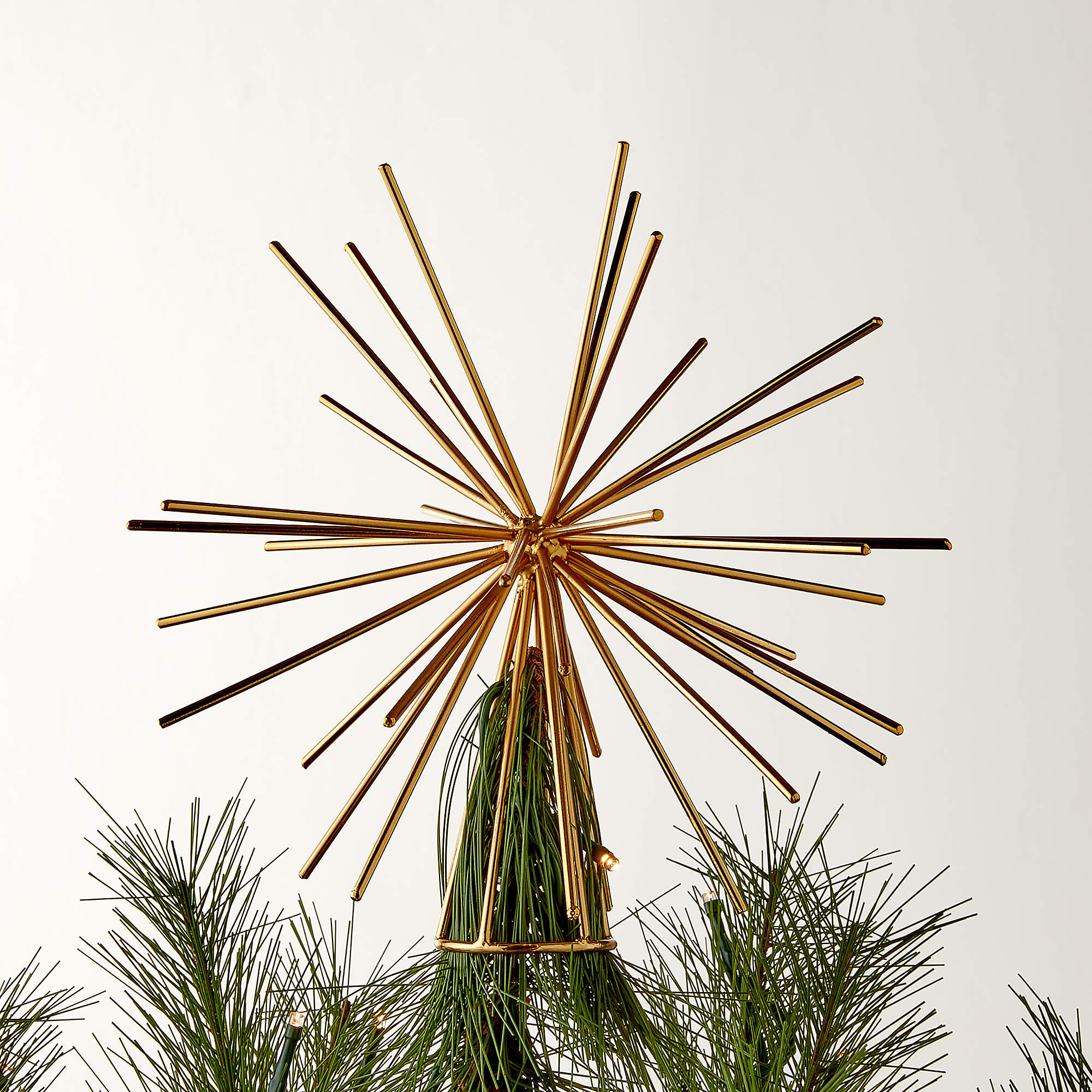Burst Gold Star Christmas Tree Topper + Reviews | CB2 | CB2