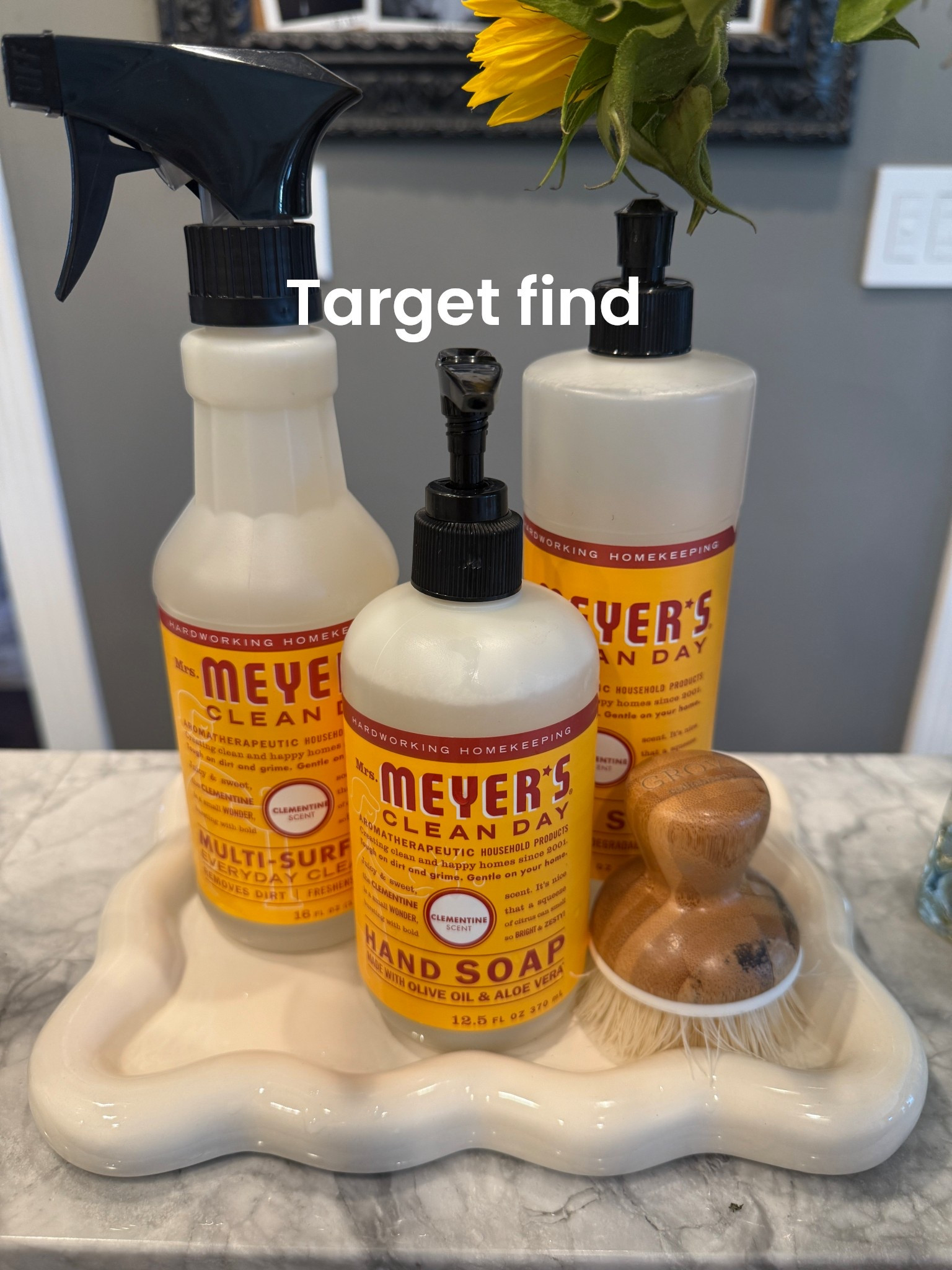 Target home finds I love

Meyers clementine counter spray
Dish soap and hand soap

Veggie scrubber 

$5 spot scallop tray 

 

#LTKHome #LTKFindsUnder50 #LTKStyleTip