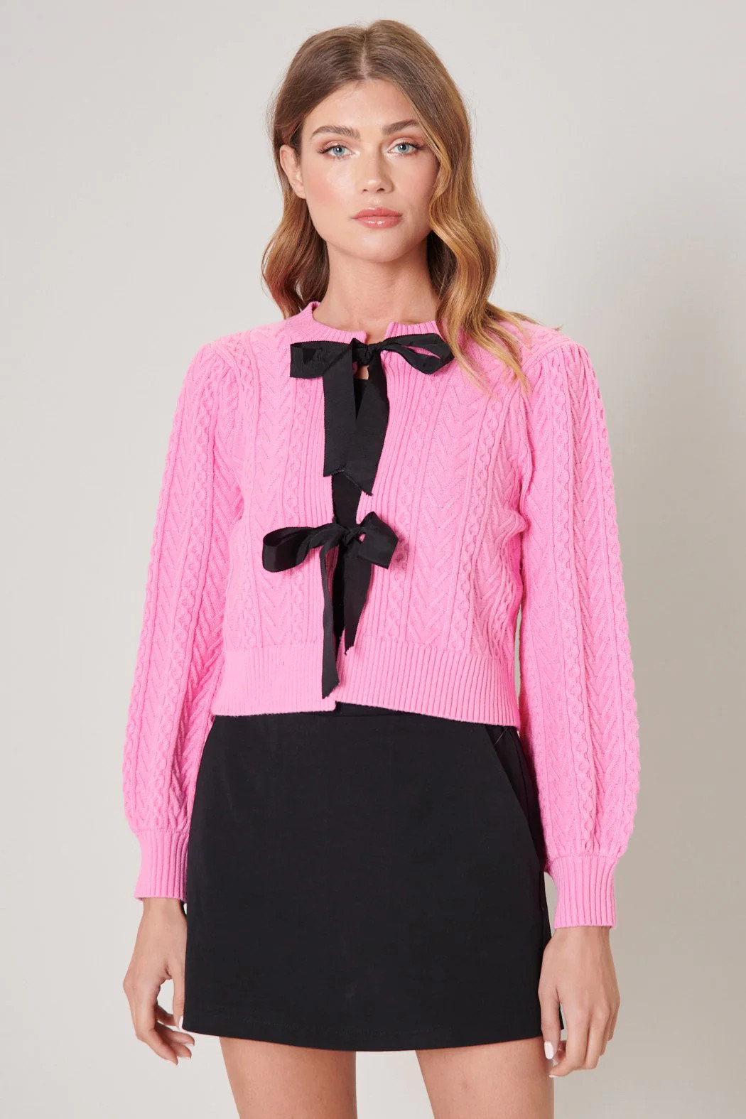 Pinky Promise Bow Tie Cardigan | Sugarlips