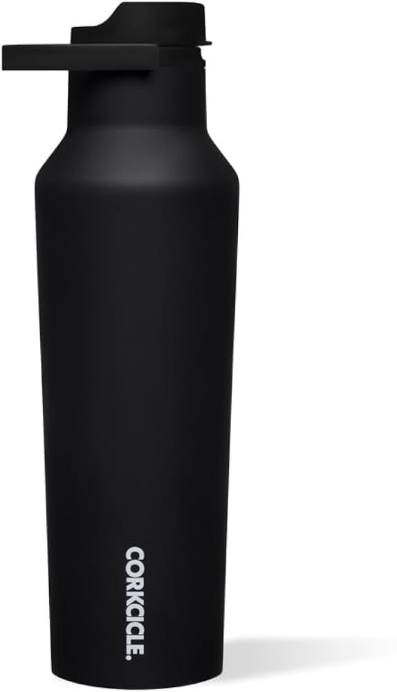 Corkcicle Sport Canteen Insulated Tumbler, Matte Black, 20 oz – Reusable Water Bottle Keeps Bev... | Amazon (US)