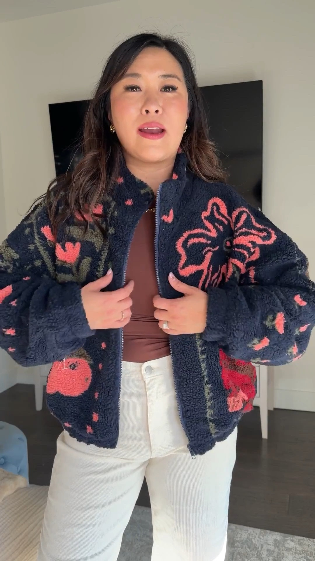 Amazon Sherpa Jacket: Large
Brown Top: Medium
Corduroy Barrel Pants: 8

sherpa jacket, amazon fashion, brown top, curduroy barrel pants, trendy outfit, women’s fashion, trendy jacket, ootd, chic style 

#LTKSeasonal #LTKootd