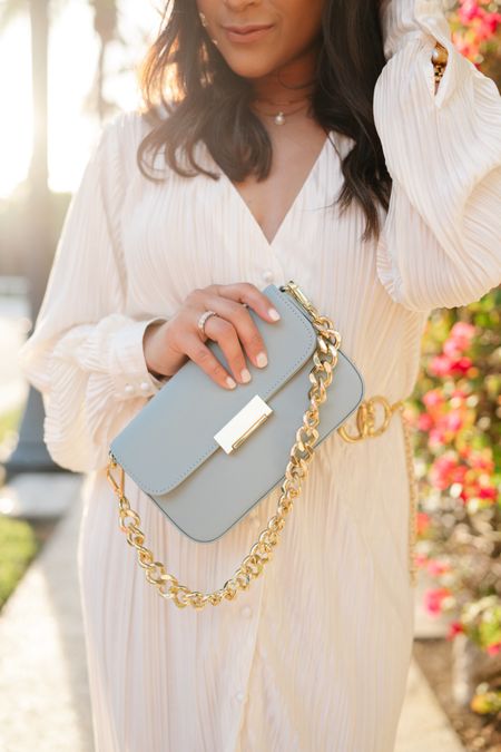 How pretty is the Edie bag in capri blue? Comes with 2 interchangeable straps so you can wear it multiple different ways.
#ediebag #giginewyork #handbags 

#LTKstyletip #LTKitbag #LTKwedding