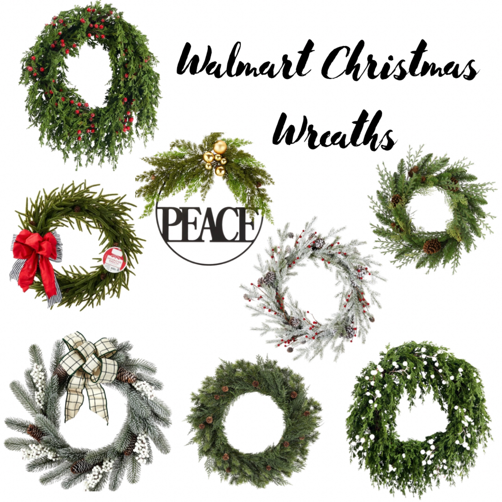 Gorgeous Christmas wreaths from Walmart! 

#LTKHoliday #LTKhome #LTKSeasonal