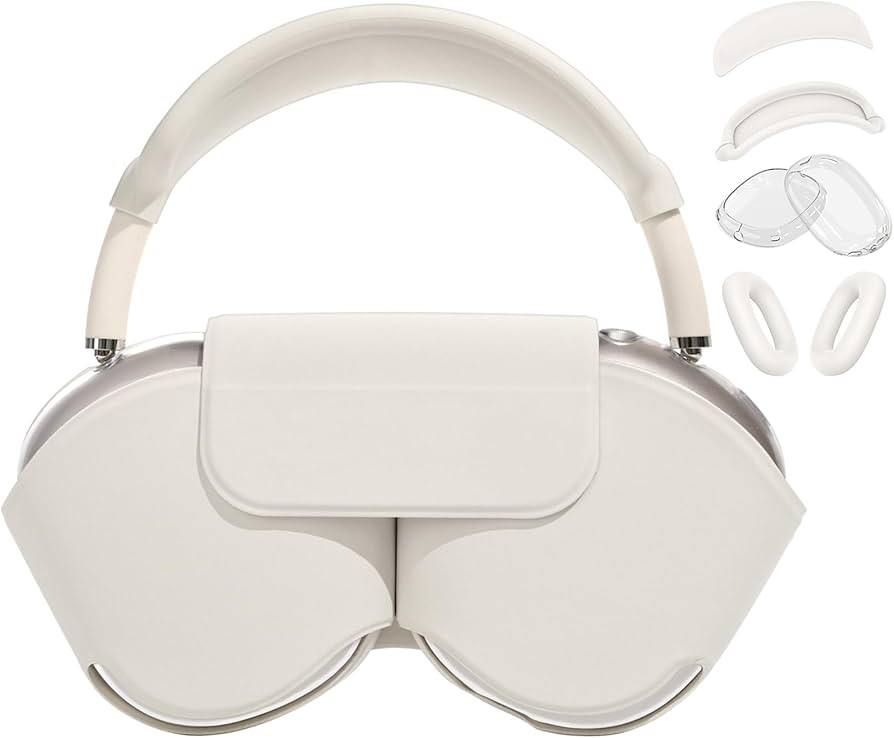 Smart Case Cover for Apple Airpods Max, Soft Leather Protective Cover Accessories for Airpods Max... | Amazon (US)