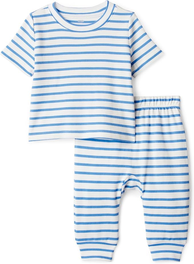 Amazon Essentials x Sofia Grainge Unisex Toddlers and Babies' Cotton Knit Short Sleeve Shirt & Pa... | Amazon (US)