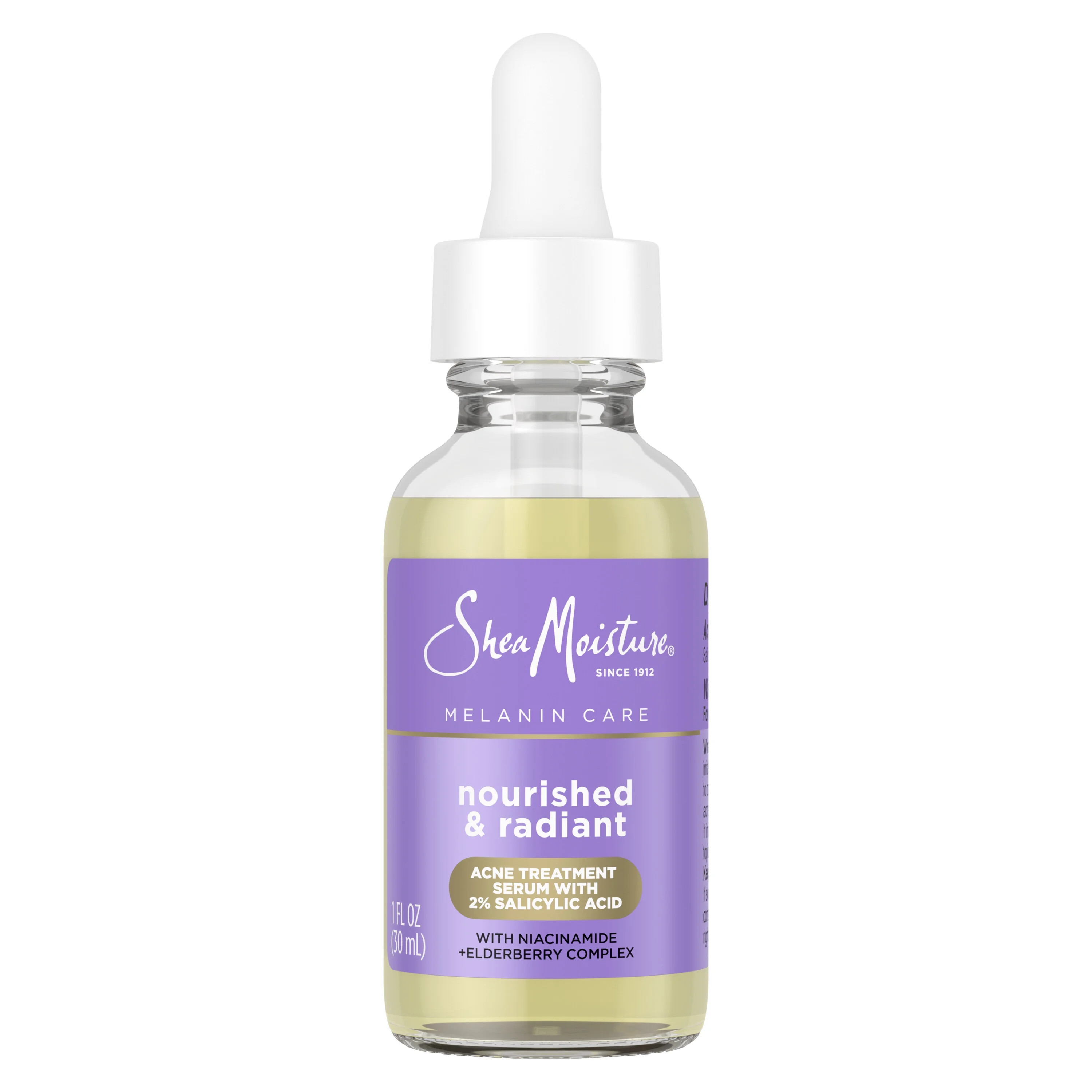 SheaMoisture Melanin Care 4-in-1 Acne Treatment Serum with 2% Salicylic Acid, 1 oz | Walmart (US)