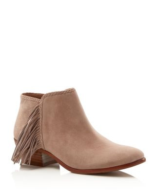 Sam Edelman Paige Fringe-Trimmed Suede Booties | Bloomingdale's (US)