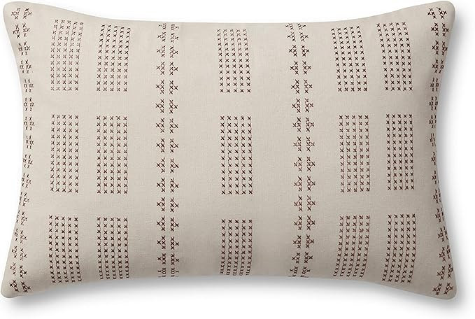 Loloi Jean Stoffer x Thomas Collection PJS0008 Natural 13'' x 21'' Cover w/Poly Pillow | Amazon (US)