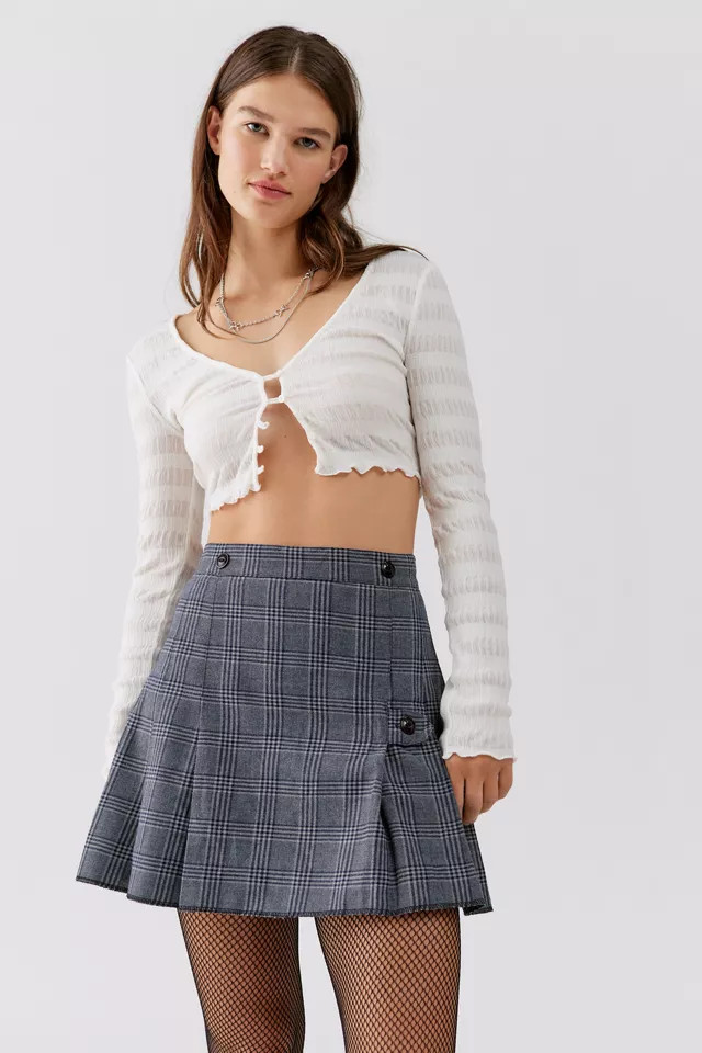 Urban Renewal Vintage Plaid Pleated Mini Skirt | Urban Outfitters (US and RoW)