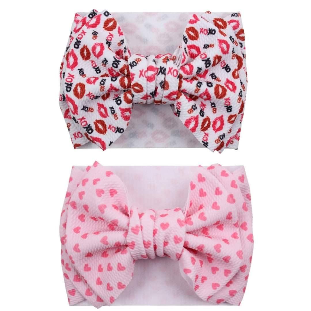 J&J Boutiques Valentine 7 Bow Headwrap - Baby Girls up to 4 yrs One Size Fits All | Amazon (US)