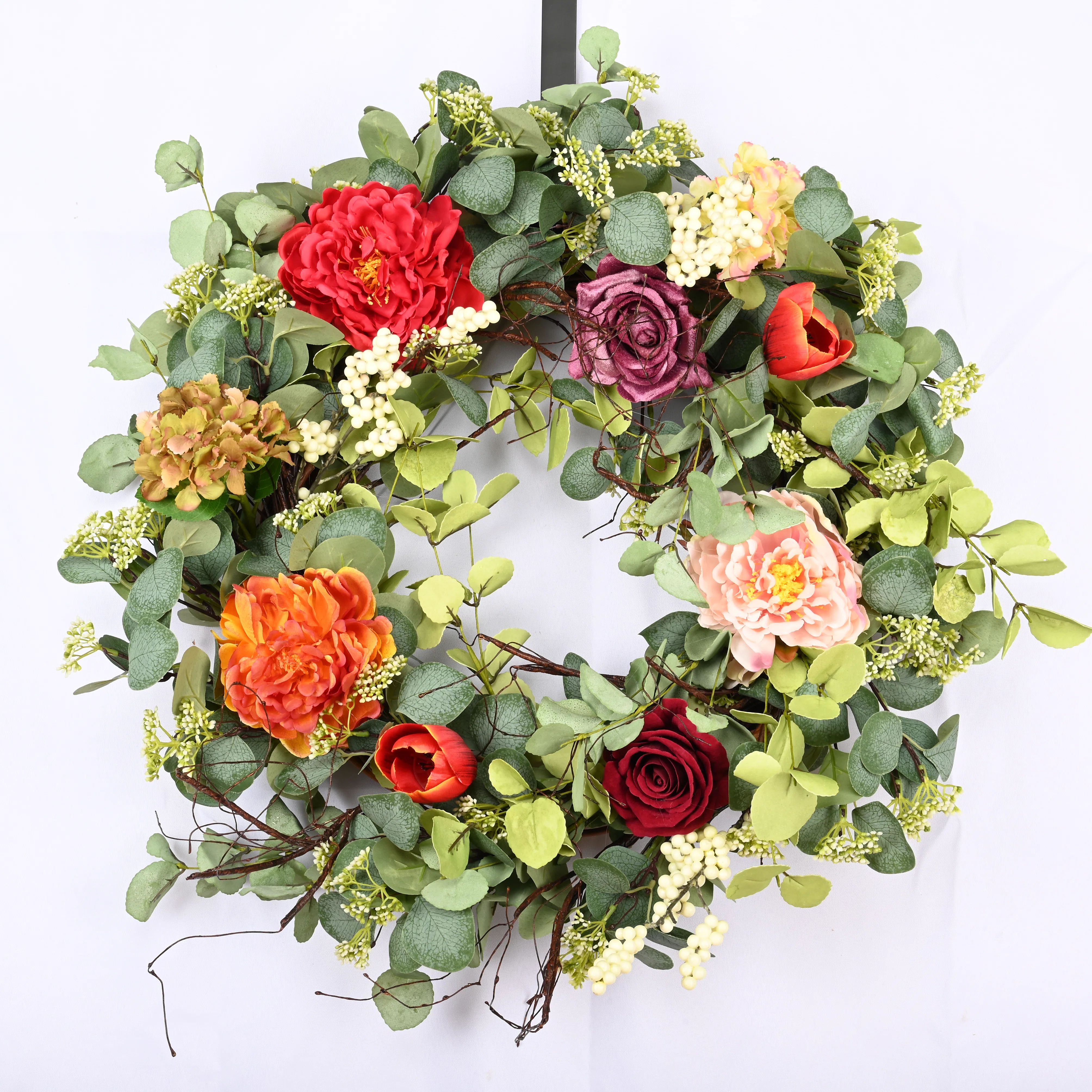 Primrue Handcrafted Faux Silk 24'' Wreath & Reviews | Wayfair | Wayfair North America