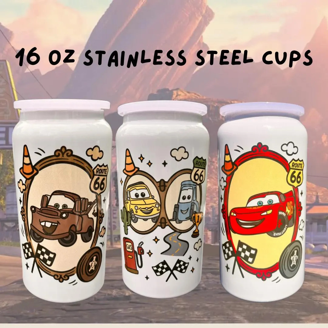 Cars Crew Stainless Steel Cup - Etsy | Etsy (Global)