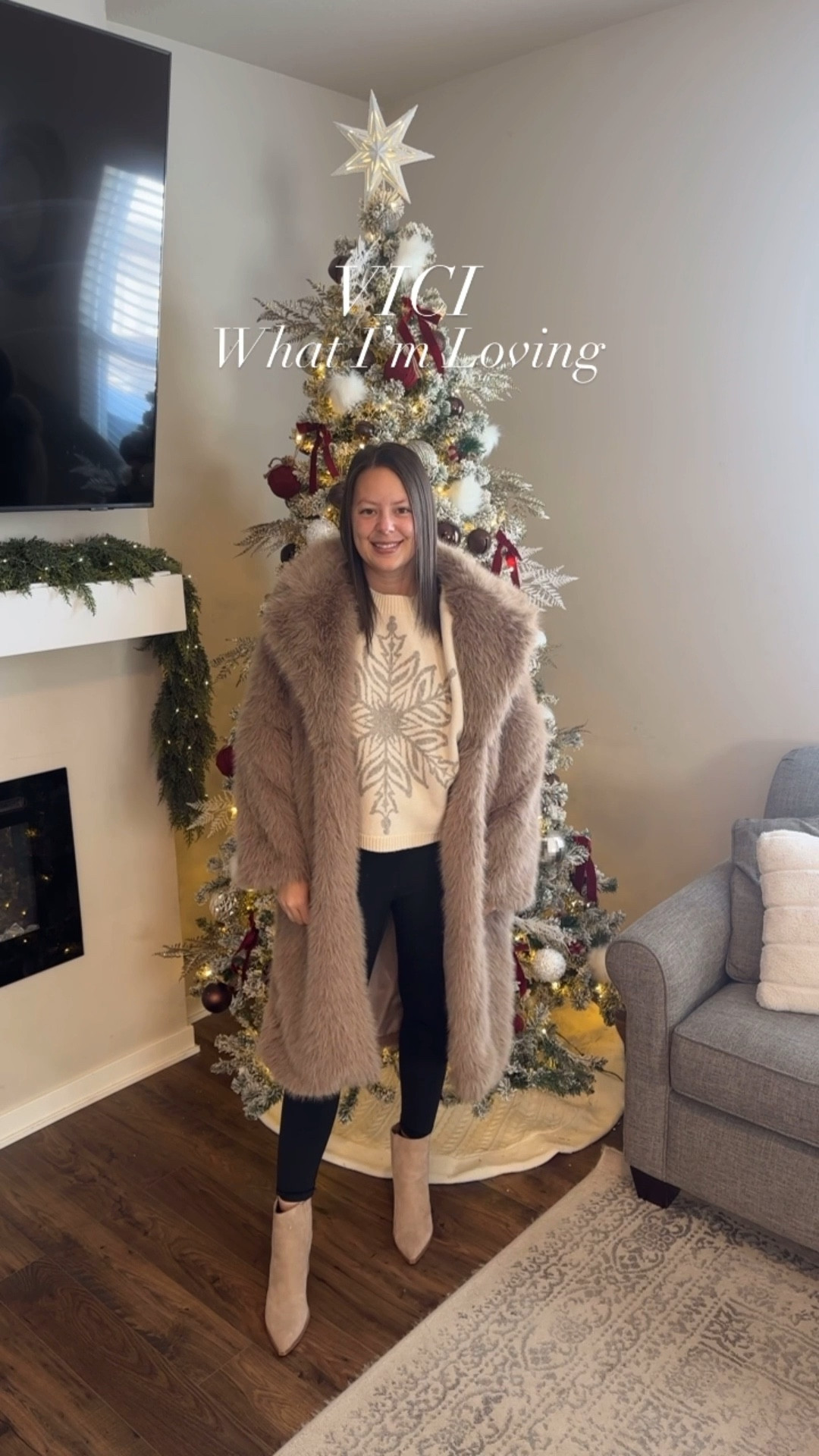 VICI has the cutest winter collection! This snowflake sweater and faux fur coat are perfect for the cute cozy moments! I am wearing my normal size medium in both! You can get them both on sale now! 

#LTKSaleAlert #LTKootd #LTKFindsUnder100