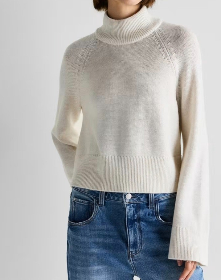 White merino wool sweater for winter. The best for short women.Petite fashion. 

#LTKPetite #LTKFindsUnder50