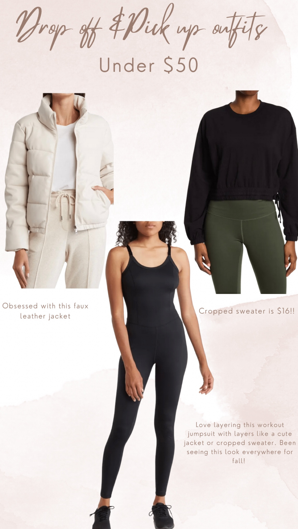 Easy layered look perfect for fall errands or easy pick up and drop off at school! This jumpsuit is such a steal!!

#LTKfamily #LTKSale #LTKunder50