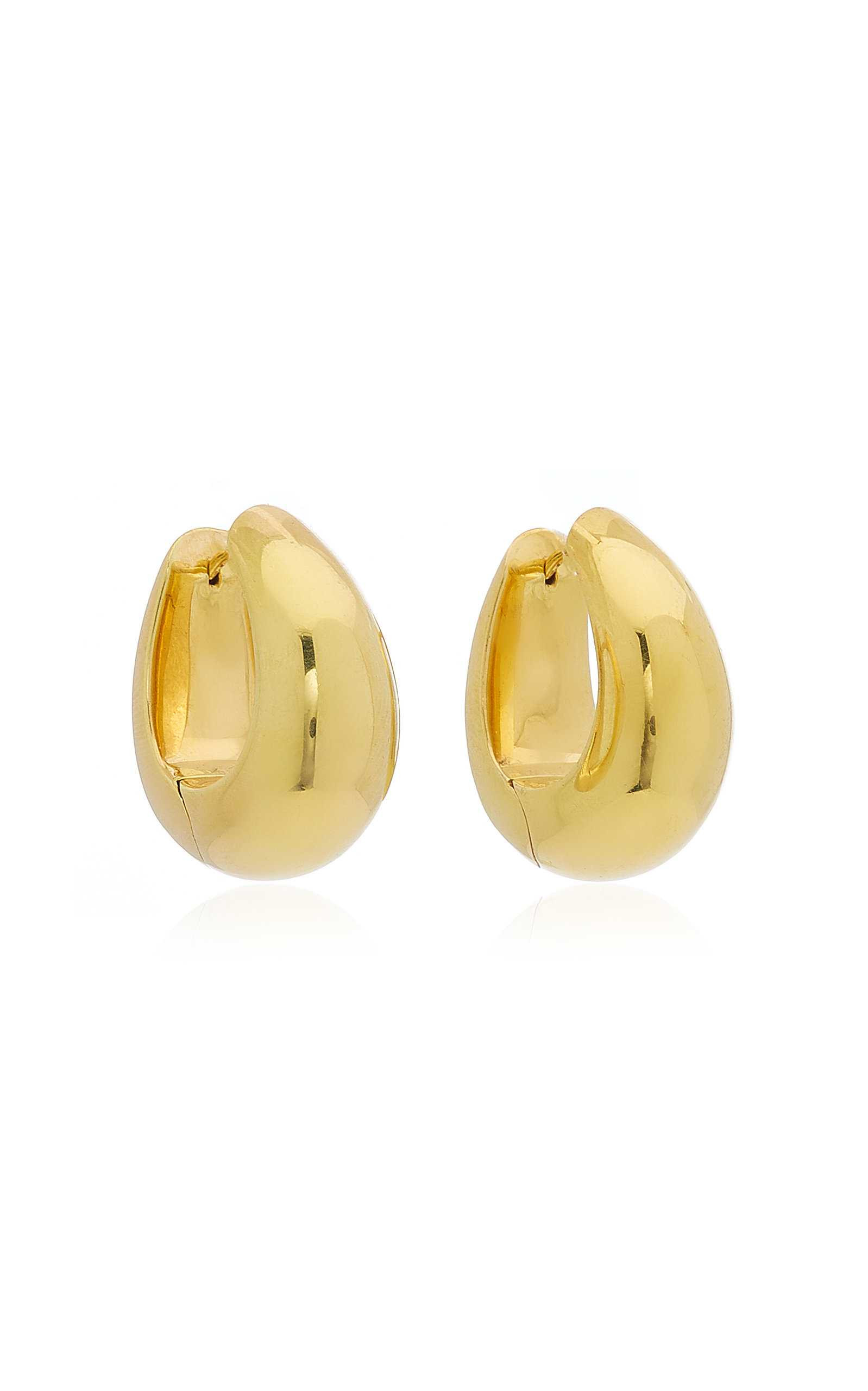 Large Ice 9K Gold Vermeil Hoop Earrings | Moda Operandi (Global)