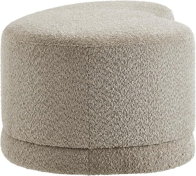 Modway Nimbus 48 Inch Curved Ottoman Bench in Oat - Soft Fabric Chenille Ottoman - Versatile Bedr... | Amazon (US)