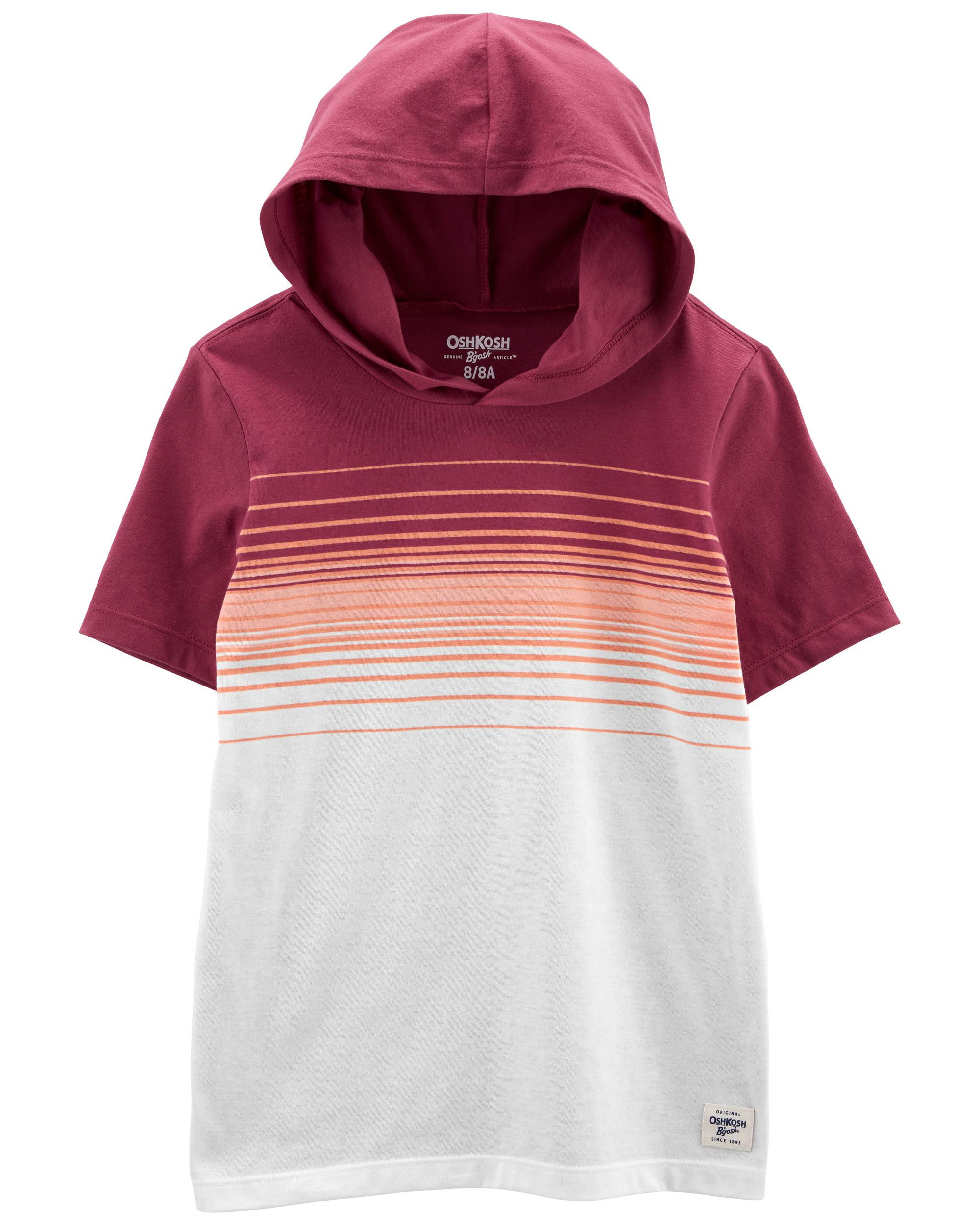 Kid Striped Hooded Jersey Tee | Carter's
