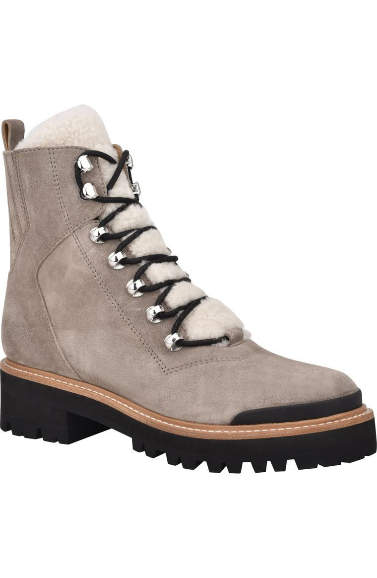 Izzie Genuine Shearling Lace-Up Boot | Nordstrom